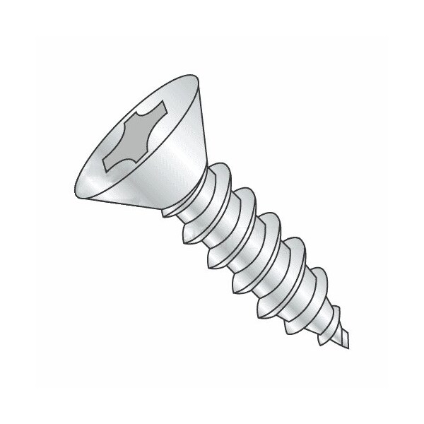 Newport Fasteners Self-Drilling Screw, #8 x 1/2 in, Zinc Plated Steel Flat Head Phillips Drive, 12000 PK 213605-12000 - main